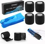 Urknall Pen Machine Covers with Grip Tapes, 200pcs Tattoo Pen Covers and 4pcs Tattoo Grip Wrap Tattoo Machine Bags Tattoo Grip Covers Tattoo Pen Sleeves Combination Tattoo Supplies