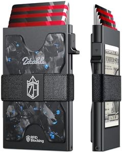 Zitahli Men's Business Card Cases - Slim Card Holder Holds 6+ Cards, Metal Wallet for Men & Women, Minimalist RFID Blocking Wallet with Pop-Up Function, Ultra-Thin, Men's Accessories, Gifts for Him