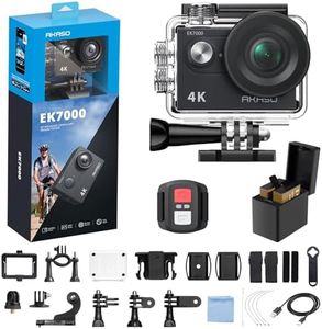 AKASO EK7000 4K30fps Action Camera - 131ft Waterproof Camera with EIS 4X Zoom Remote Control Ultra HD 20MP Underwater Camera with Accessories Kit