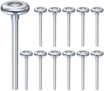 uxcell 12pcs 1.8" Steel Garage Door Rollers for 2" Garage Track, 7" Long Stem Roller Wheels, Precision Bearing 10 Balls, Silver Tone