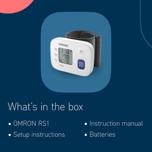 OMRON Automatic Wrist Blood Pressure Monitor – Preformed Cuff, 13.5-21.5cm