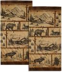 Giwawa Vintage Bear Deer Hand Towel