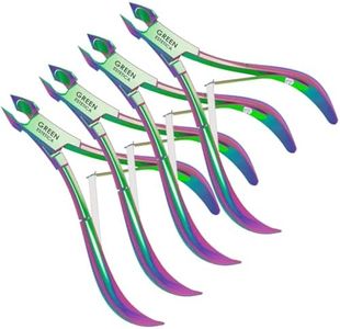 Professional Cuticle Trimmer Nail Cuticle Cutter Stainless Steel Cuticle Nippers with Sharp Blades of Cuticle Remover Clippers Manicure Tools Double Spring - Pedicure Nail Tools (Multi Color - 4 Pack)