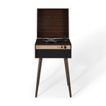 Crosley CR6236A-WA Jasper 3-Speed Bluetooth in/Out Vinyl Record Player Turntable with Built-in Speakers and Detachable Legs, Walnut