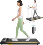 UREVO Under Desk Treadmill, Walking Pad 2 in 1 for Home/Office, Portable Walking Pad Treadmill with Remote Control, LED Display