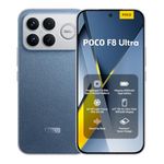 XIAOMI POCO F8 Ultra, Smartphone 12+256 GB, 6.9" 120Hz AMOLED Display, 50MP Light Fusion 950 with OIS, Sound by Bose, 6500mAh (typ) Battery, Denim Blue, Charger Not Included