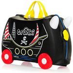 Trunki Children’s Ride-On Suitcase And Kid's Hand Luggage | Perfect Toy Gift for 3-4 year old Boys & Girls : Pedro The Pirate Ship (Black)