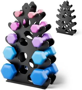 5 Tier Dumbbell Rack, Weight Rack For Home Gym, Dumbbell Stand for Free Weights