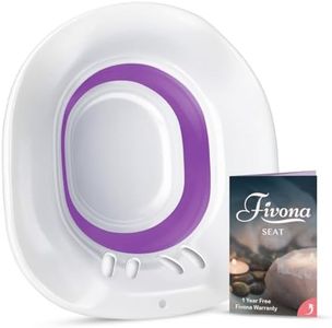 FIVONA Sitz Bath V Seat for Soak and Steam Postpartum Care - Expandable Seat - Vaginal Steaming Tub - Collapsible Basin for Hemorrhoids Treatment - BPA Free Temperature Resistant - Universal Fit