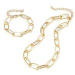 LANE WOODS Gold Chain Necklace and 