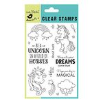 Little Birdie - Clear Stamps Unicorn Dreams, 4.5" X 6.5", 14Pc