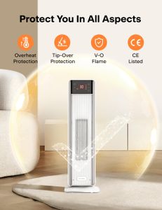 PELONIS 2000W Electric Heater – Portable Space Heater for Home