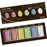 Kuretake Gansai Tambi PEARL COLOURS, 6 Colour Set, Watercolor Paint set, Ideal for Calligraphy, Illustrations, Brush Lettering, Fineart and more, Made in Japan, MC20PC/6V