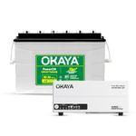 Okaya Inverter with Battery Combo for Home,Office & Shops | ATSW 950 12V Pure Sine Wave Inverter 700VA with 36 Months Warranty & OPJXT12048 90AH XBD+ Certified JXT Battery with 48 Months Warranty