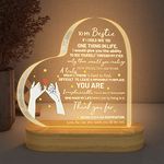 to My Bestie Gifts, Friendship Plaque Gifts, Base Stand with LED Light, Birthday Gifts for Women,Gifts for Friend, BFF Birthday Holiday Friendship Gift (for Bestie)