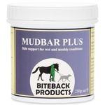 Biteback Products Mudbar Plus Horse Cream - Premium Antibacterial Silver Cream, Perfect for Protecting Horse Legs in Muddy & Wet Conditions, Benzyl Benzoate Antiseptic, Water Resistant Barrier - 250g