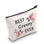 LEVLO Granny Gift Best Granny Ever Makeup Bags Pregnancy Announcement Gift for Grandma Mothers Day Gift Birthday Gift for Granny (Best Granny Ever)