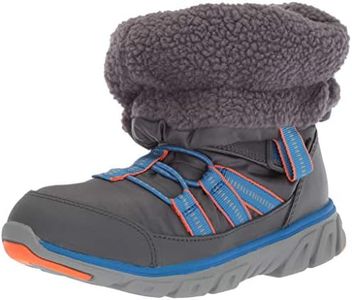 Stride Rite baby-girls unisex-child - Boy's and Girl's Machine Washable Snow Boot Grey Size: 8.5 W US Toddler