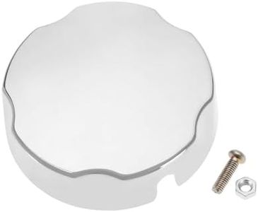 SING F LTD Pop Up Bath Control Knob Bathtub Drain Overflow Cover Chrome Plastic Plug Accessories