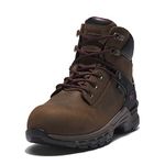Timberland PRO Women's Hypercharge 6 Inch Composite Safety Toe Waterproof Industrial Work Boot, Brown/Purple-2024 New, 7.5
