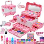 Kids Makeup Kit for Girl - Washable Makeup Toy for Girls, Little Girls Make up Set Safe & Non Toxic Makeup for Toddlers Children Princess, Girl Toys Age 4 5 6 7 8 Christmas Birthday Gift for Girl.