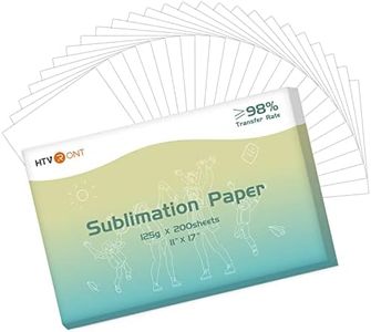 HTVRONT Sublimation Paper 11x17 Inch - 200 Sheets sublimation transfer paper Compatible with Inkjet Printer,sublimation heat transfer paper for Tumblers, Mugs, T-shirts and Other Sublimation Blanks