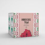 Hibiscus Tea by Amelia Rose | 50 Tea Bags | 100% Natural Hibiscus Flowers | Caffeine Free