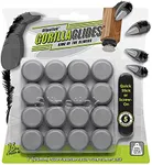 GorillaGlides 25mm Chair Sliders/Floor Protectors (16 Furniture Glides) Screw-On or Self-Adhesive, for Sliding on Carpet & Hard Surface Floors, Round, CB253-16