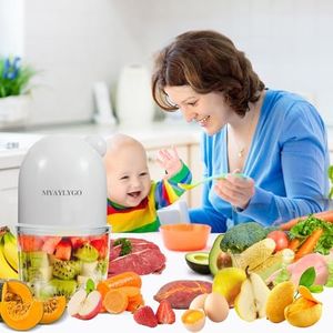 Baby Food Processor, MYAYLYGO Baby Food Maker Gift for Baby Food, Meat, Vegetable, Fruit, Baby Food Blender for Newborn Shower Gifts for Homemade Food&Purees