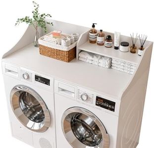2-Tier 54" Width Washer Dryer Countertop for Laundry Room Organization