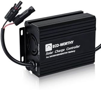 ECO-WORTHY 12A Boost MPPT Solar Charge Controller Solar Panel Regulator for 48V/60V/72V Lead-Acid, LiFePO4, Gel, Flooded Batteries .etc in Golf Cart Electric Vehicles and Solar System