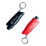 SEMTION Window Breaker Seatbelt Cutter Keychain Car Escape Rescue Tool for Emergency, Pack of 2 (Black-Red)