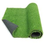 CHETANYA Loomtex ™ 35MMHigh Density Artificial Grass Mat| Pack of 1| Living Room, Garden Decorations indoor & outdoor Items, Carpet, Runner Floor mat Heaviest Quality with 4 Layers Protection| Size: 2x18 Feet | Color: Natural Green