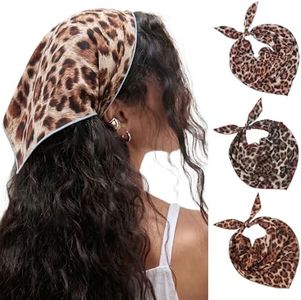 Lourny Triangle Hair Scarf, 3 Pcs Soft Bandana Headbands for Women's Hair