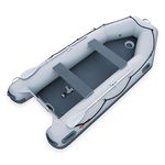 Seamax Inflatable Boat AIR270 9ft Tender, Light Weight Air High Pressure Non Slip Deck, Wider Beam & Multiple Soft Handles, Good for Dinghy Davit System