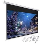 Yescom 92" 16:9 Electric Motorized Projector Screen Auto with Remote Control Home Classroom Meeting Room Bar