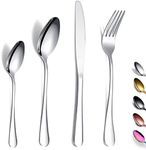 Cutlery Set 24 Pieces,Kyraton Stainless Steel Tableware Set,Stainless Steel Flatware Set,Stainless Steel Flatware Silverware Sets,Dishwasher Safe.