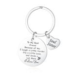 MAIBAOTA Soul Sister Gifts from Sister, Women's Gifts from Friends, Sister Keychain, Christmas Birthday Gifts for Sister