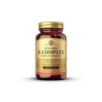 Solgar Vitamin B-Complex with Vitamin C Tablets - Pack of 100 - High Strength B-Complex - Energy, Immune and Nervous System Support - Vegan, Gluten Free and Kosher