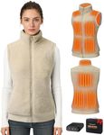 Topdot Fuzzy Fleece Heated Vest for