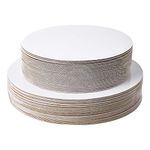 [25pcs] 8" White Cakeboard Round,Disposable Cake Circle Base Boards Cake Plate Platter 8 inch,25 of Pack (White, 8inch)