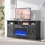 AMERLIFE 63" Farmhouse TV Stand wit