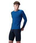 Speedo Men's Endurance+ Long Sleeve Performance Suntop | Chlorine Resistance | Quick Drying Fabric | UPF 40+ Sun Protection