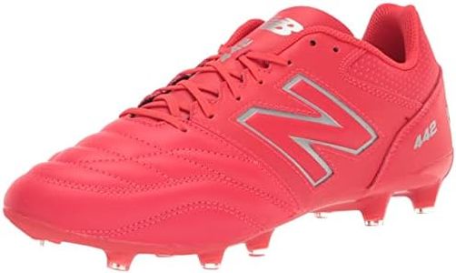 New Balance Men's 442 V2 Team FG Soccer Shoe, Red/White, 7.5