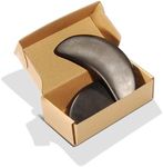 Master Massage 2 Piece Large Crescent Shape Black Basalt Hot Massage Stone Rock Massage Tool Pack