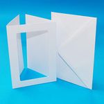 A6 3 Fold White Hammer Rectangle Aperture Card Packs