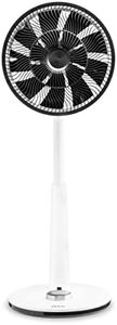 Duux Whisper Standing Fan, with Remote Control, 26 Cooling Speeds, Height Adjustable, Multi-direction Oscilating, Powerful & Ultra Quiet Fan With Night Mode, Timer, White