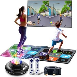 FWFX Dance Game Mat for Kids and Adults, Interactive TV Home Gym System