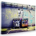 Banksy Canvas Wall Art | Banksy Wall Art | Wall Décor | Canvas Prints | Abstract Wall Art | Banksy Print | Framed Pictures and Prints | Banksy Life is Short Chill The Duck Out