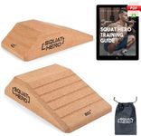 Squat Hero, Cork Squat Wedge Block, Perfect for Knees Over Toes and ATG Training, Patent Pending Non-Slip Slant Board, Deadlift Wedge, Calf Stretcher, Quantity 2